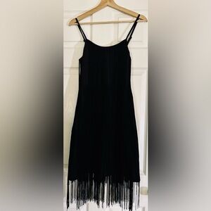 Black Fringe Dress
